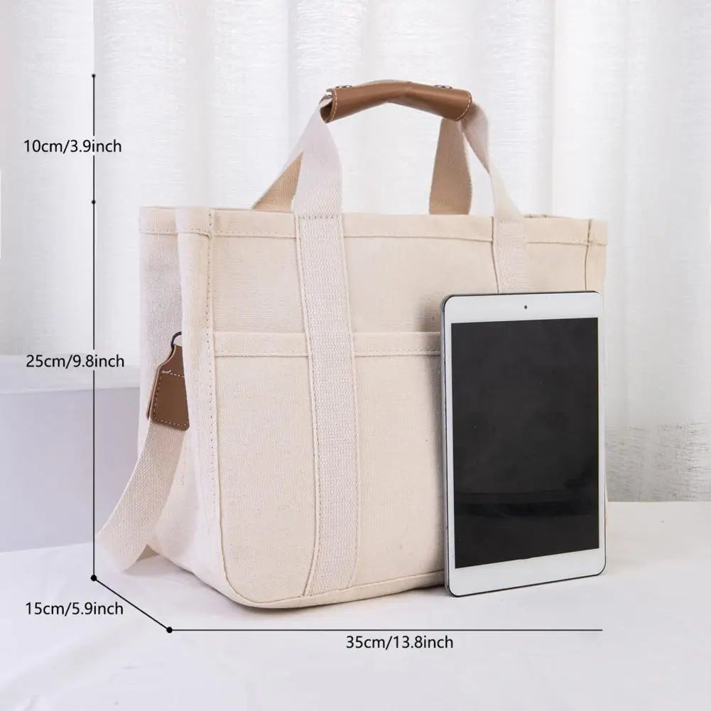Canvas tote bag with handle