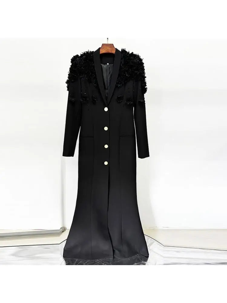 Luxe Floral Embellished Long Dresses