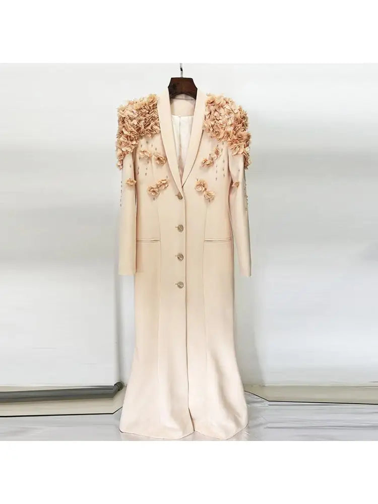 Luxe Floral Embellished Long Dresses