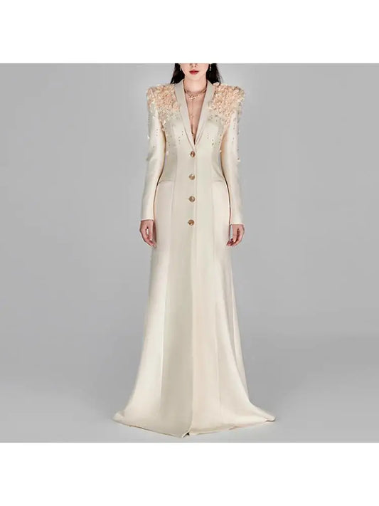 Luxe Floral Embellished Long Dresses