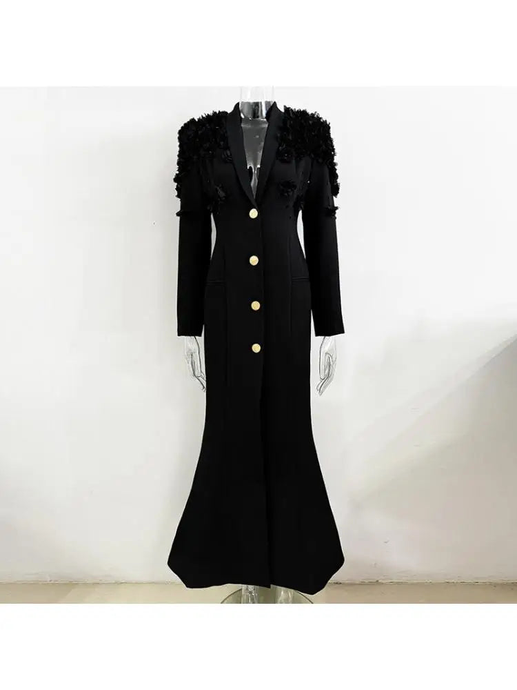 Luxe Floral Embellished Long Dresses